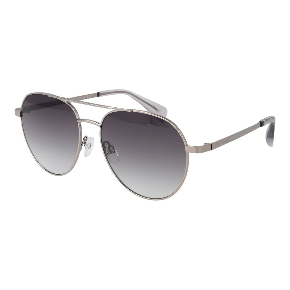 Ted Baker Gunmetal Metal Aviator Sunglasses