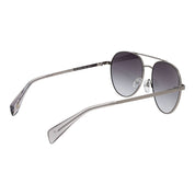 Ted Baker Gunmetal Metal Aviator Sunglasses