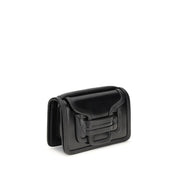 Svart Alpha Axelväska i kalvskinn