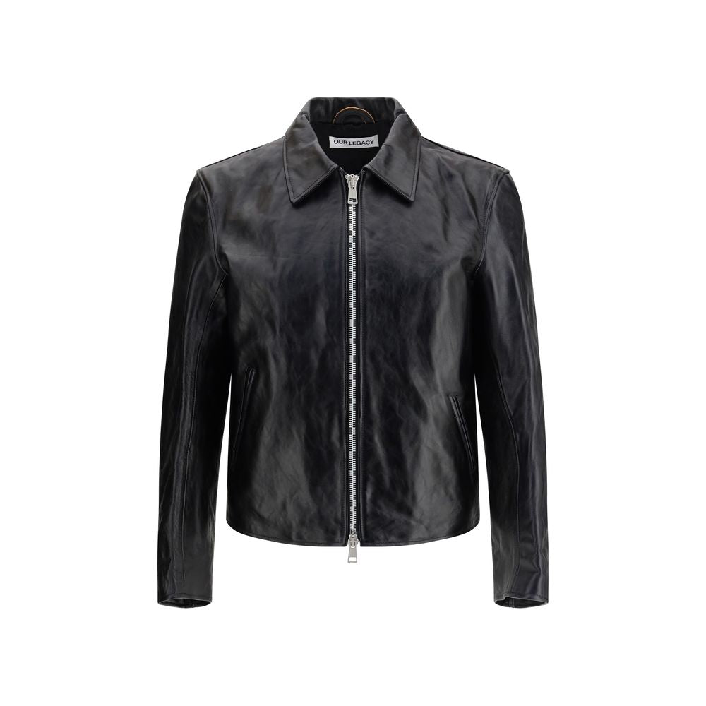 Black Leather Mini Jacket - Our Legacy