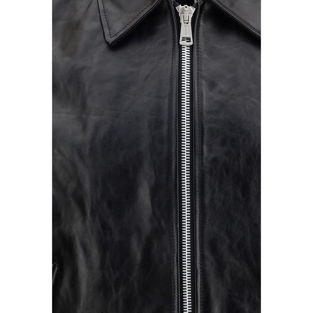 Black Leather Mini Jacket - Our Legacy