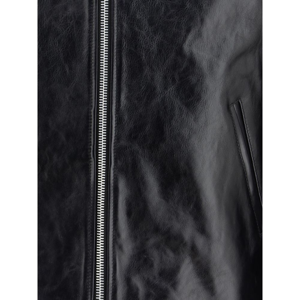 Black Leather Mini Jacket - Our Legacy