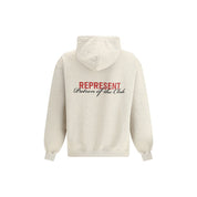 Beige Cotton Monogram Hoodie - Represent