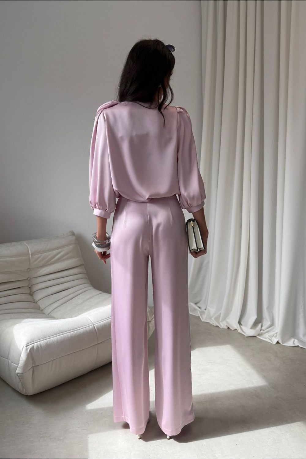 Roco Fashion Satin Wide-Leg Trousers